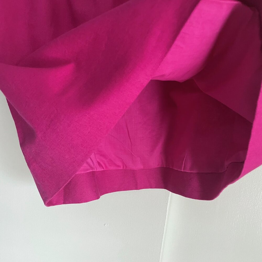 NWT J. Crew Sidewalk City Mini Skirt Size 6 Linen Blend Pink Magenta - Picture 4 of 6